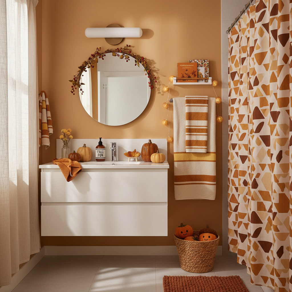 Minimalist Fall Child Bathroom