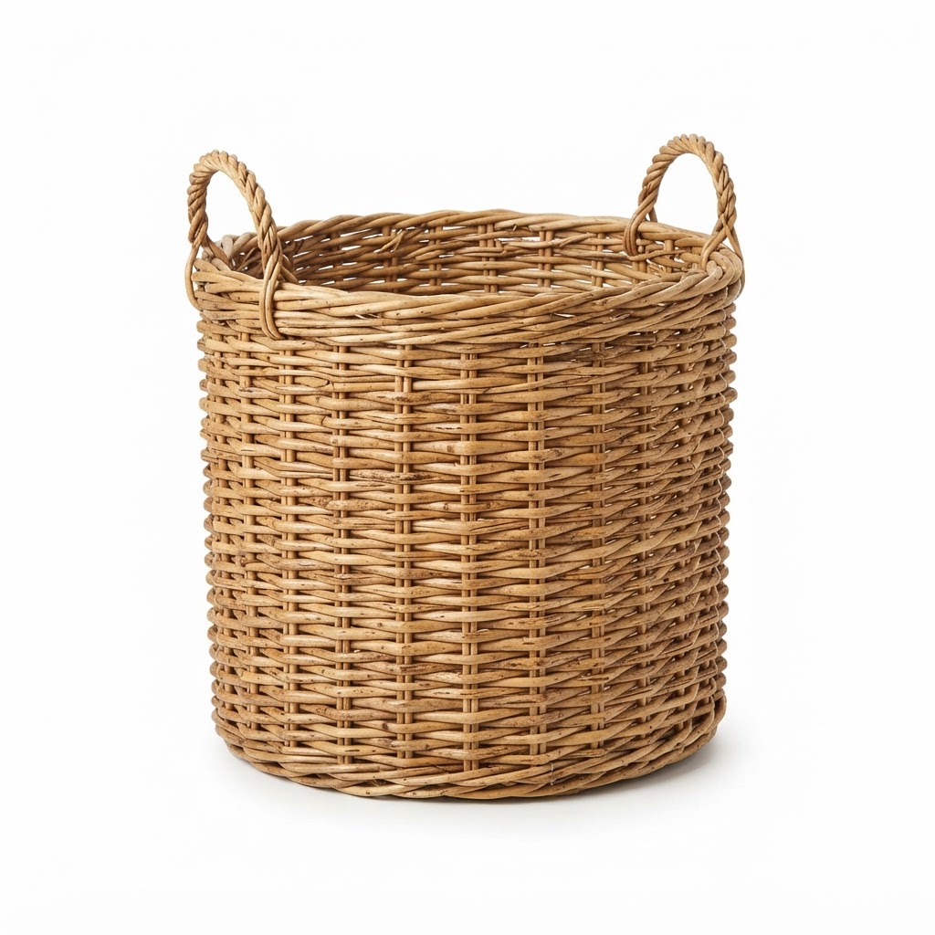 Natural Woven Rattan Storage Basket