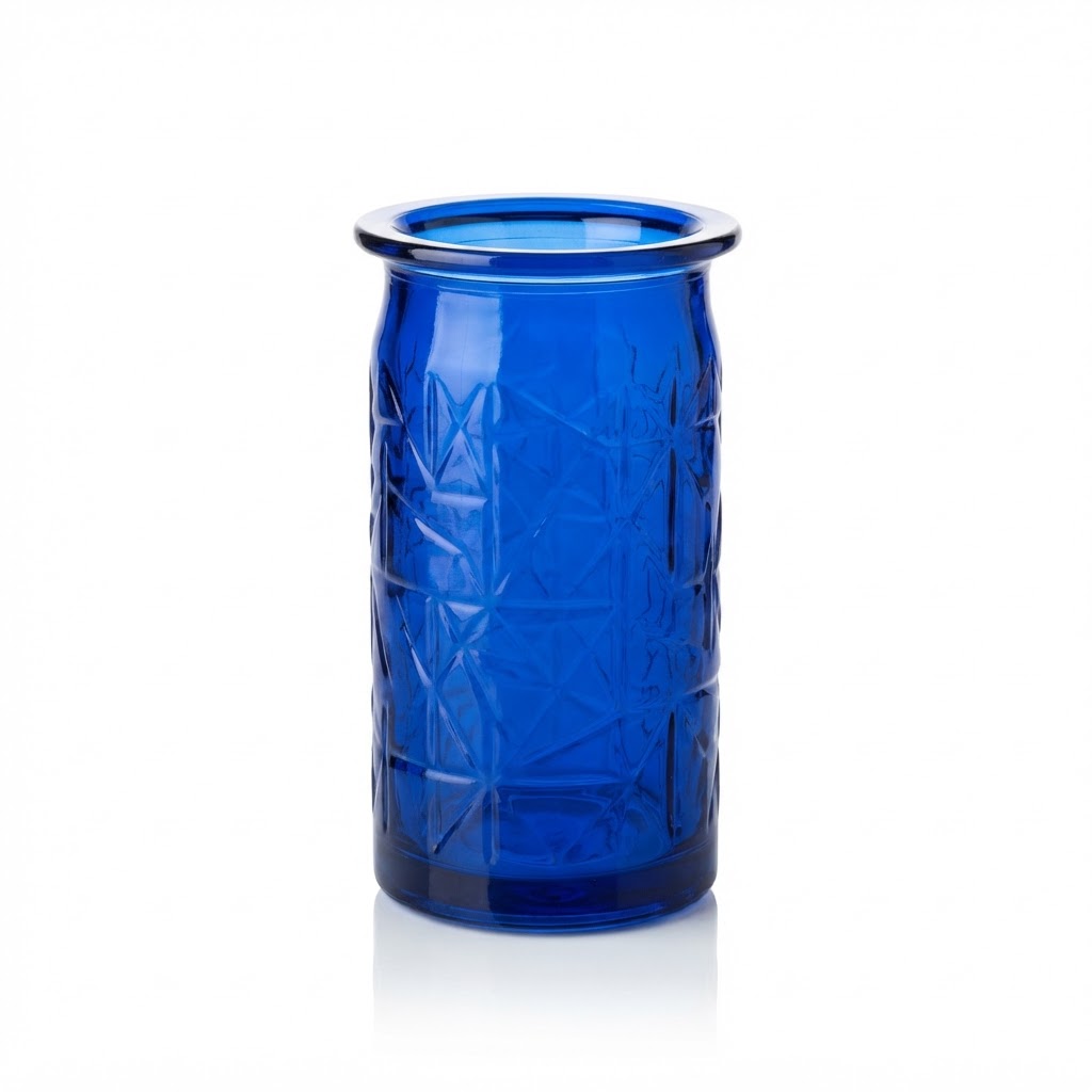 royal blue glass vase