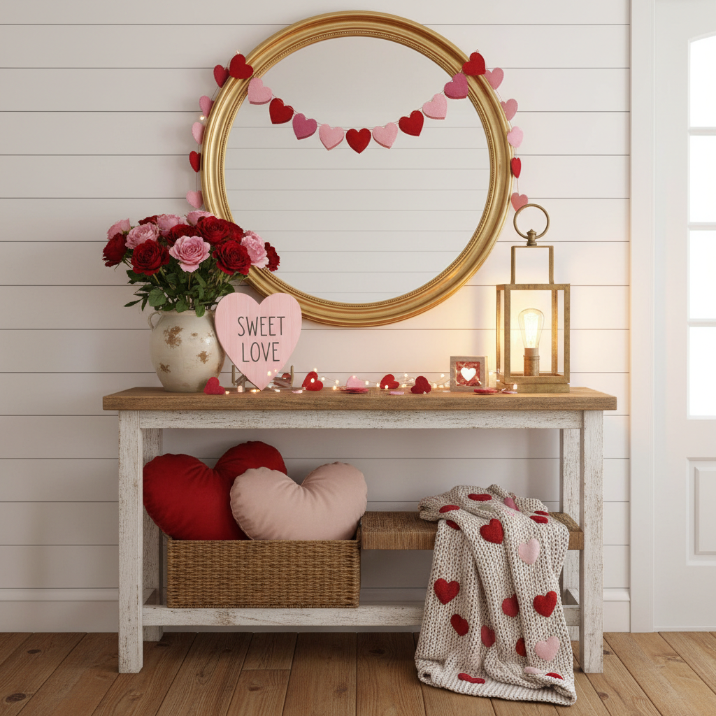 Country Valentine's Day Entryway
