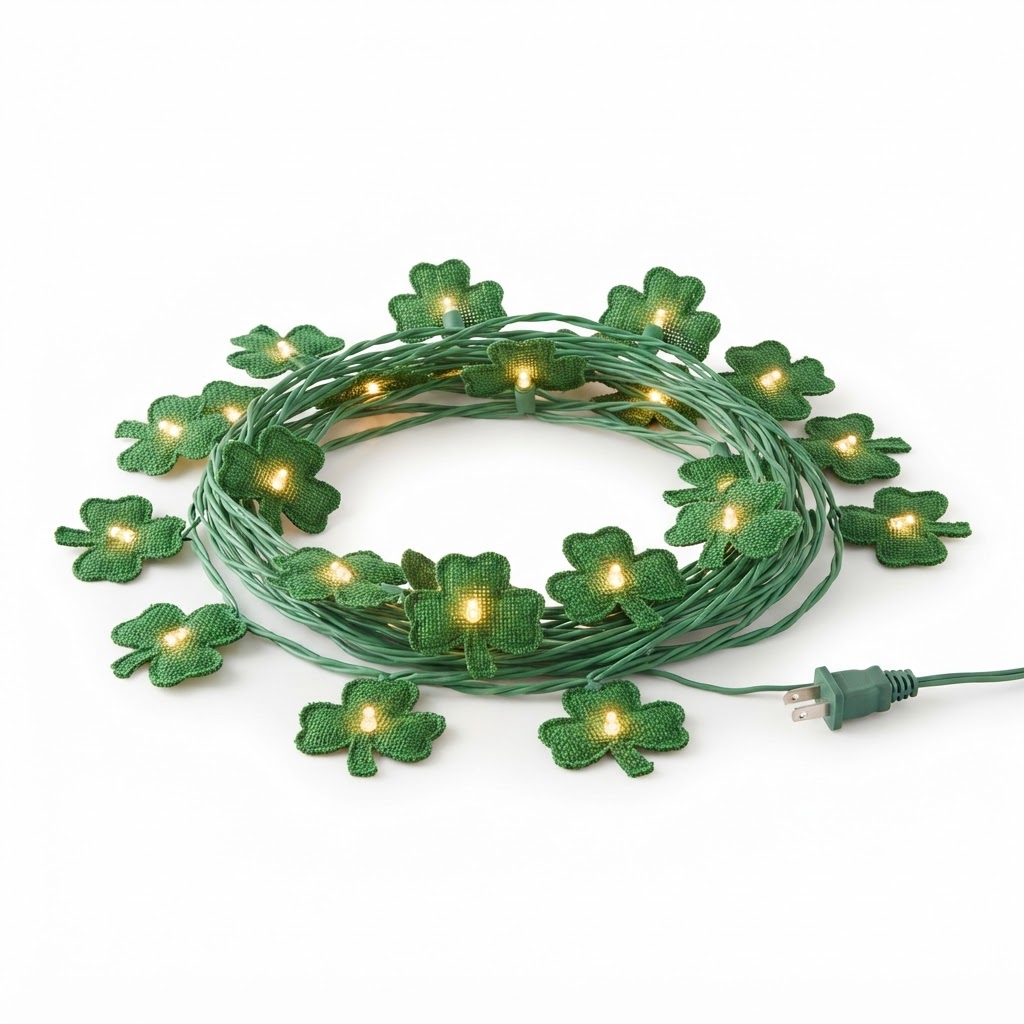 core Green Shamrock String Lights