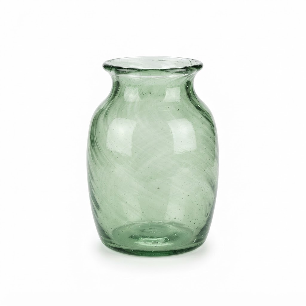 Hand-Blown Glass Vase