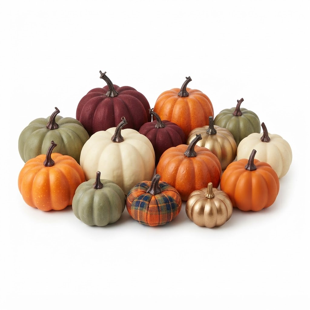 Mixed Faux Pumpkin Assortment