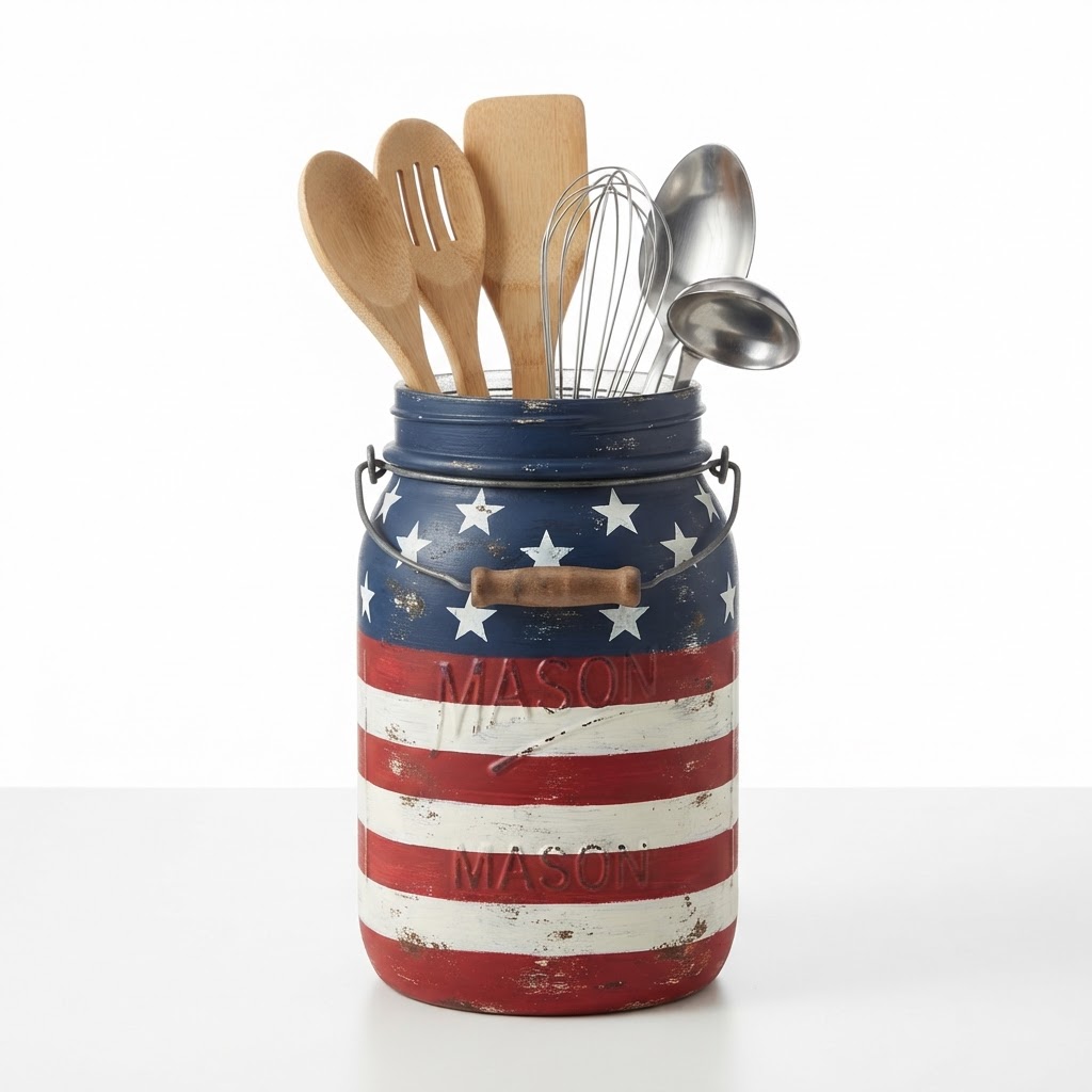 Mason Jar Utensil Holder