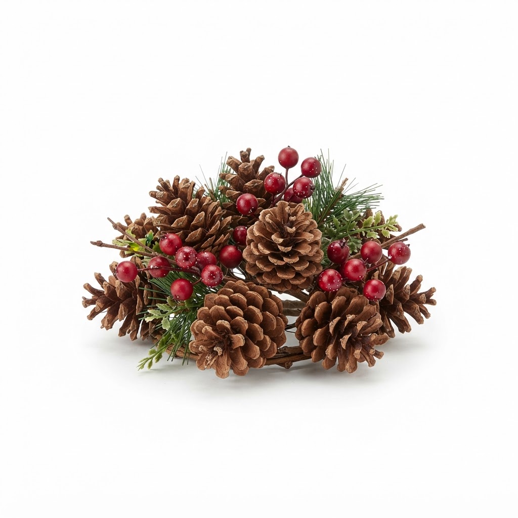 Festive Pine Cone and Berry Filler