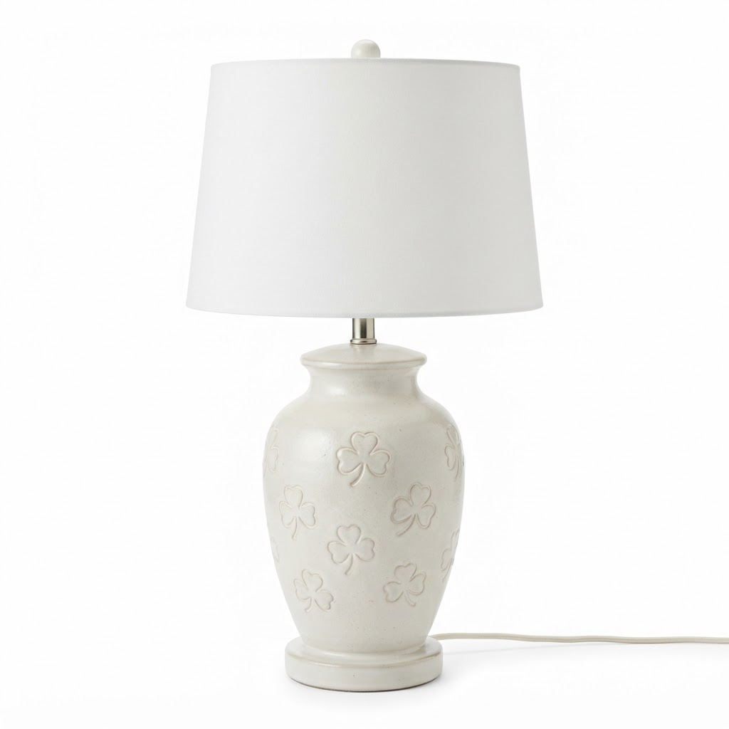 Ceramic White Table Lamp