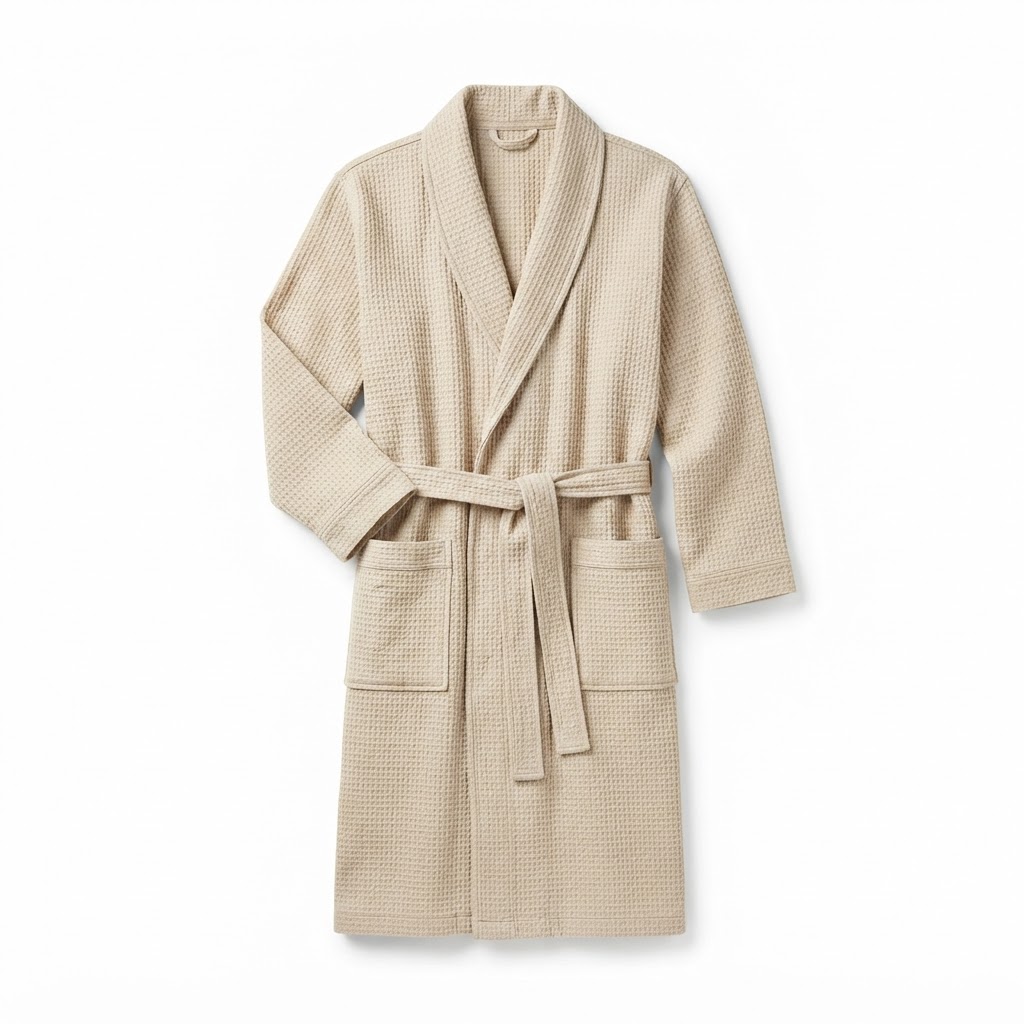 Woven Cotton Bath Robe