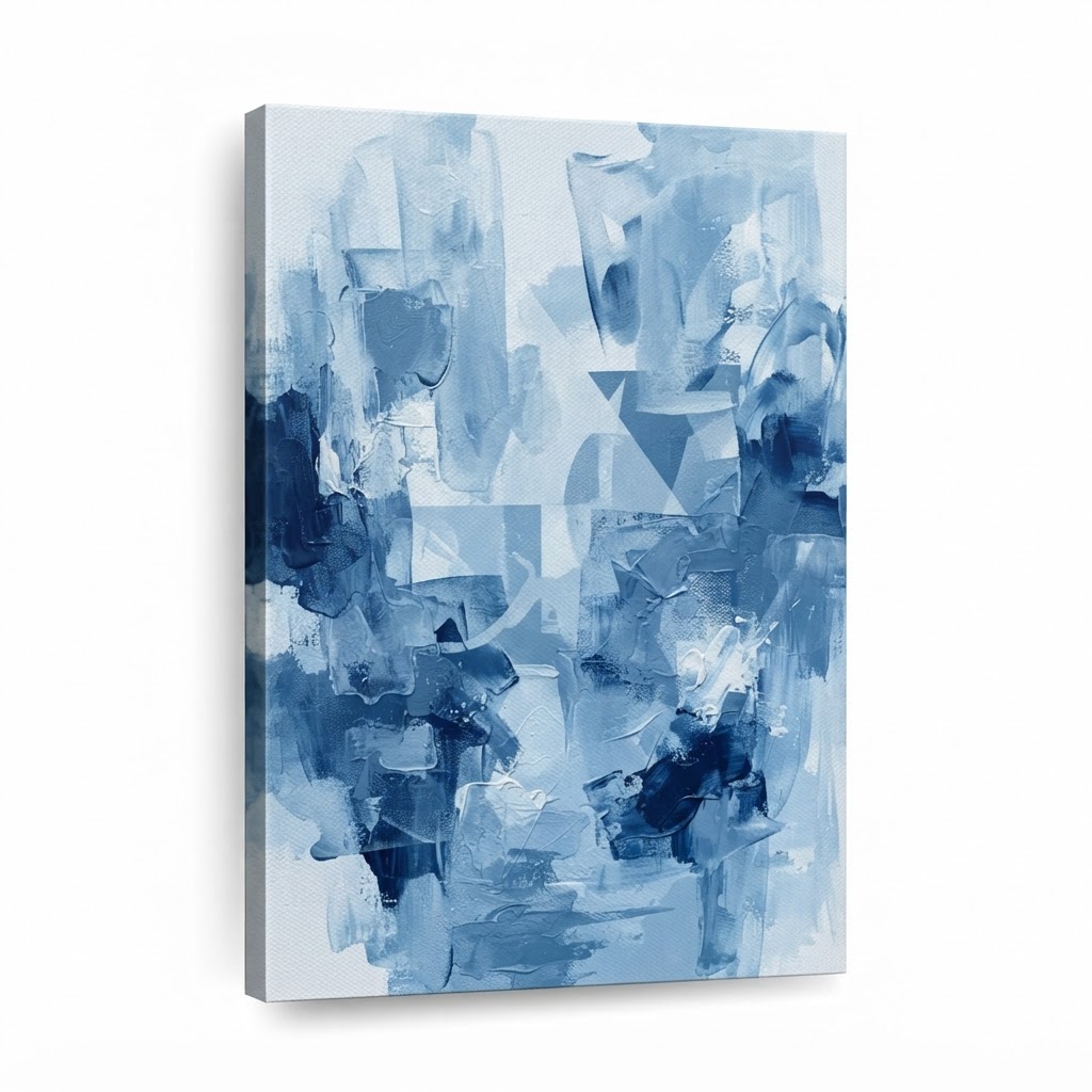 Blue Abstract Canvas Wall Art