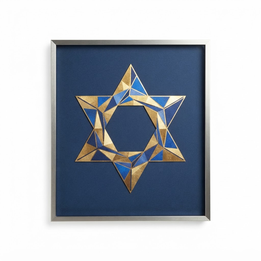 Framed Abstract Star Wall Art