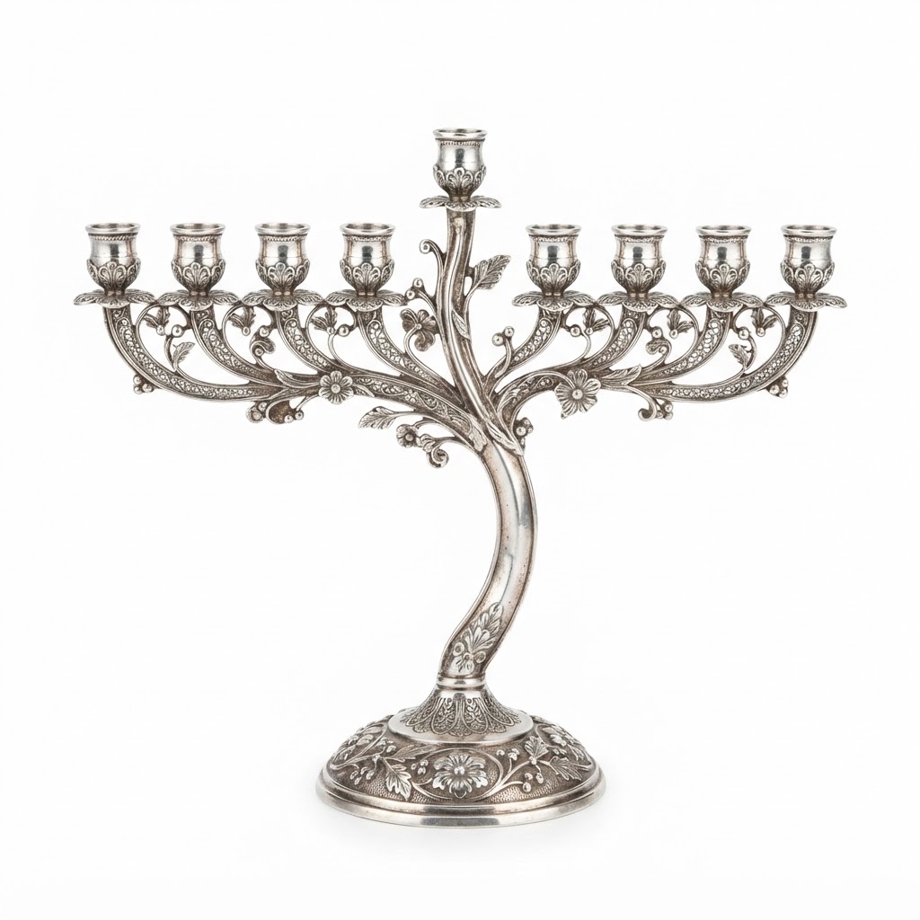core Silver Hanukkiah