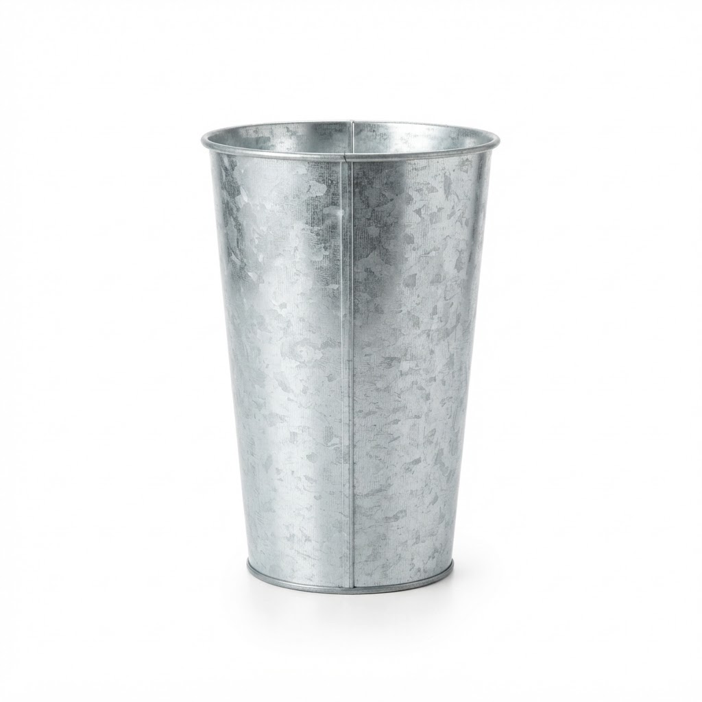 Galvanized Steel Flower Vase