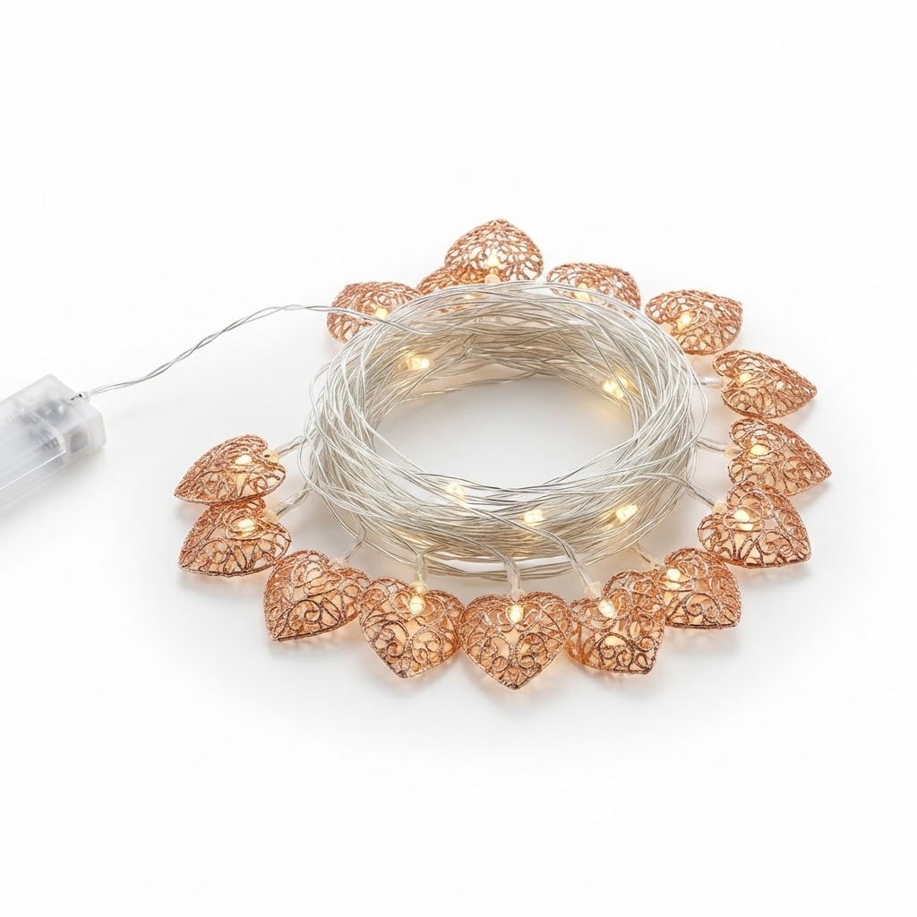 Romantic Heart String Fairy Lights