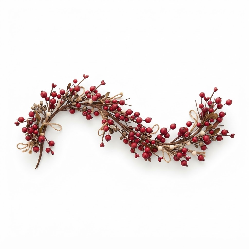 Festive Artificial Berry Garland