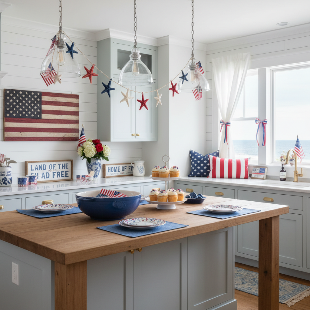 Coastal Independence Day (4th of July) Kitchen