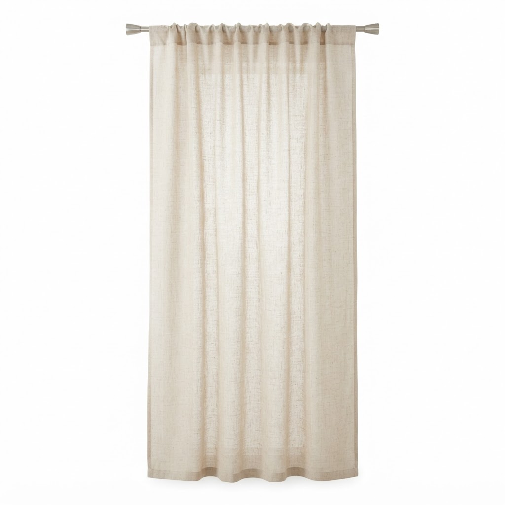 Sheer Linen Window Curtain