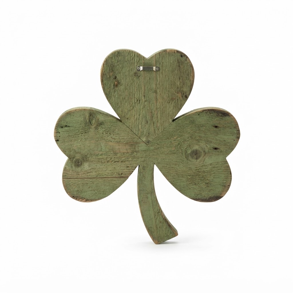 St. Patrick's Lucky Wood Shamrock Wall Art