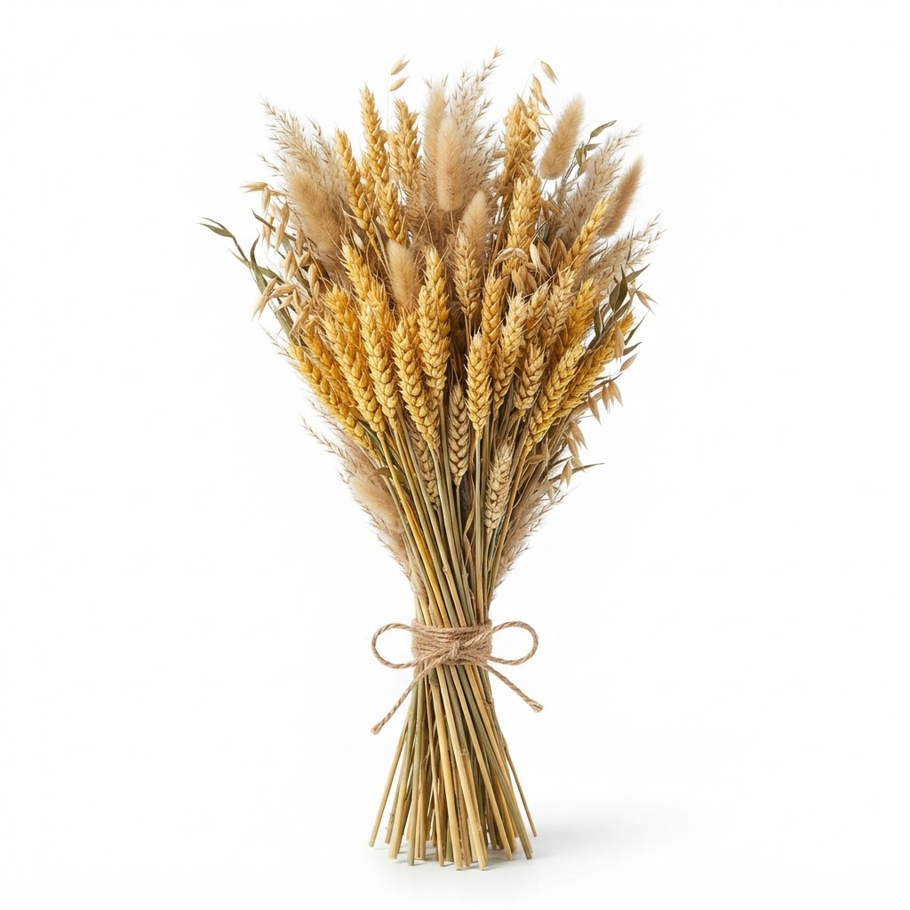 Fall Harvest Wheat and Dried Grass Bundle