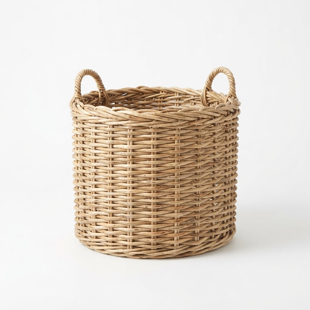 Natural Wicker Storage Basket