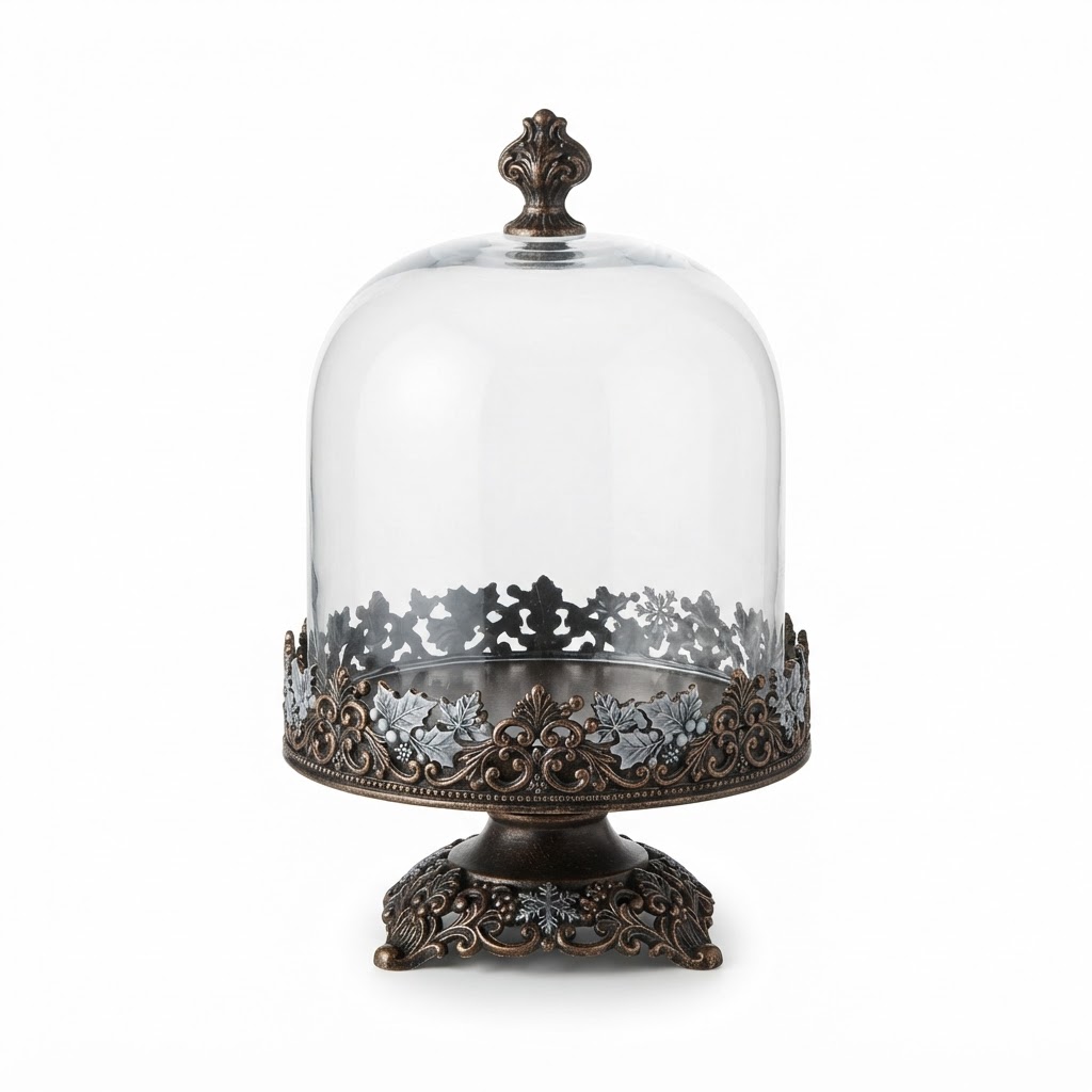 Ornate Glass Cloche
