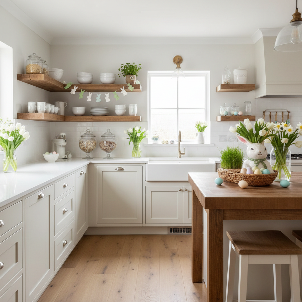 Modern Farmhouse Easter Kitchen