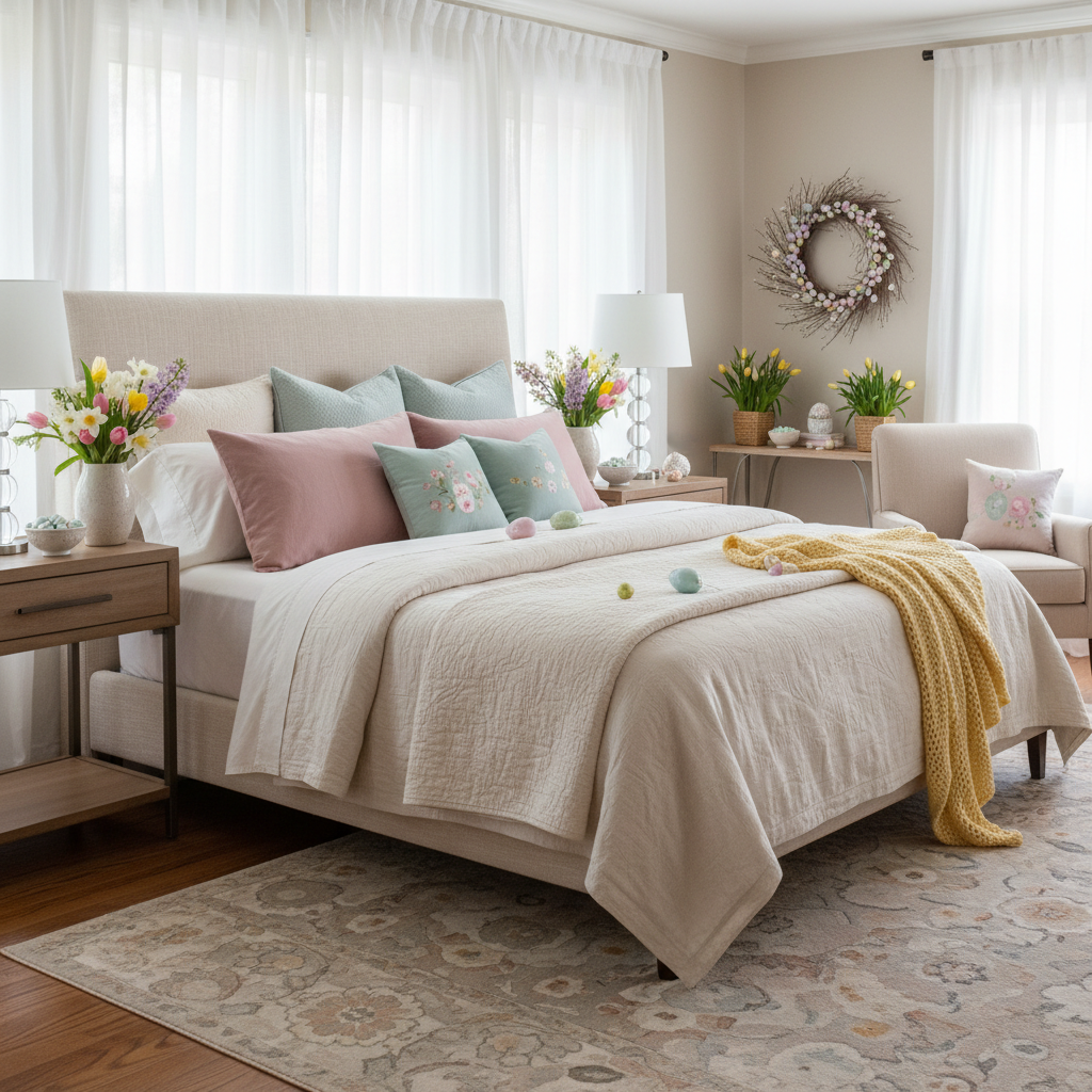 Transitional Easter Master Bedroom