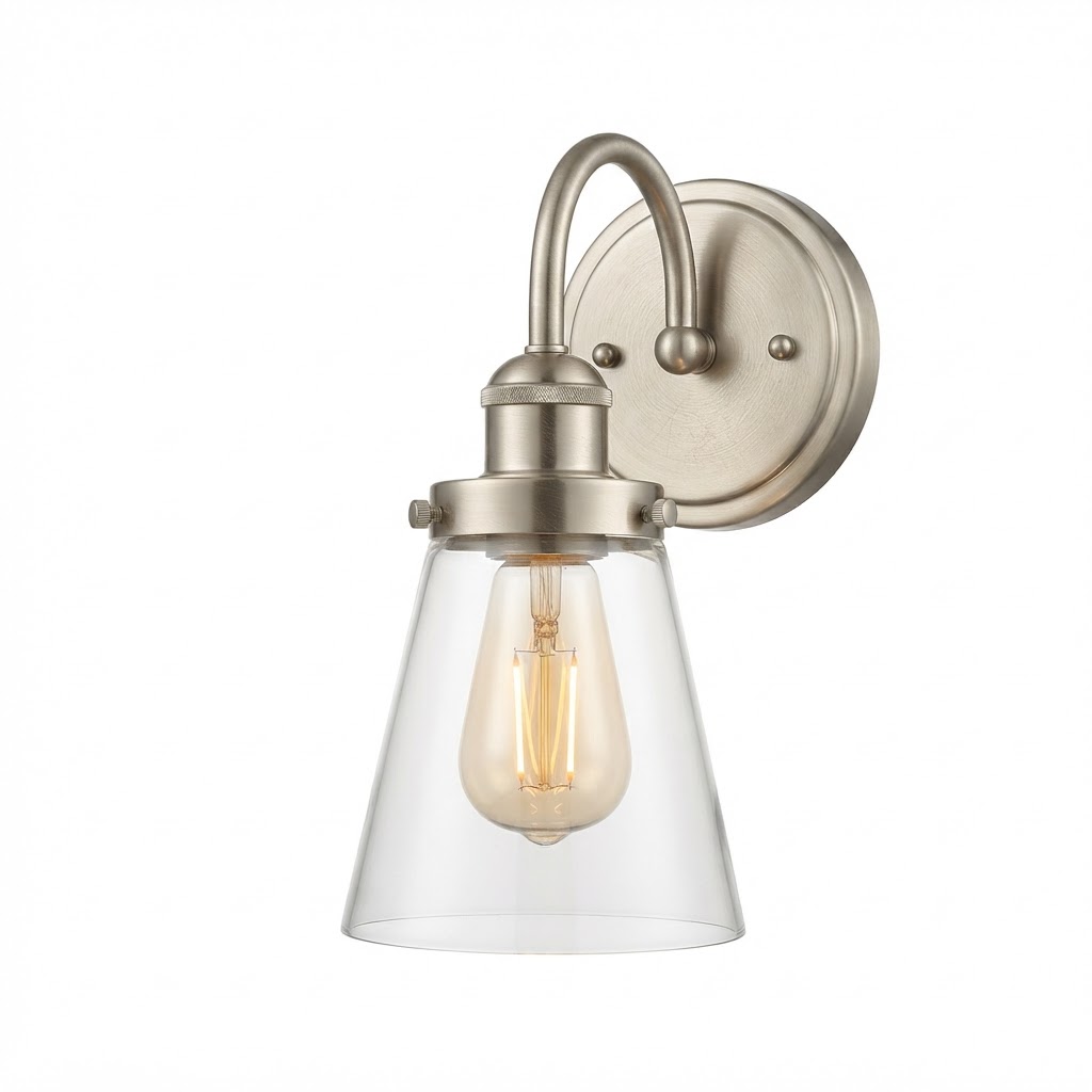 Classic Brushed Nickel Wall Sconce