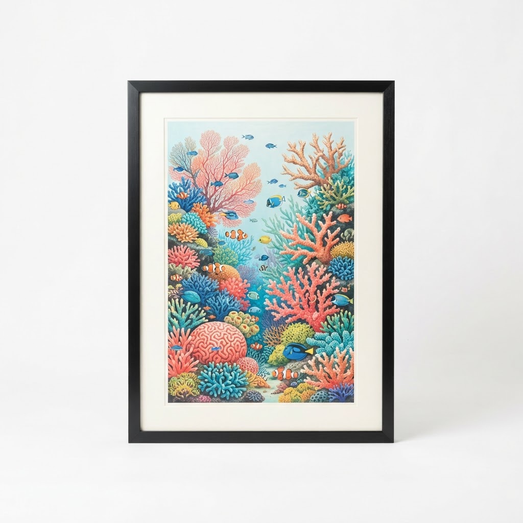 Summer Coral Reef Art Prints