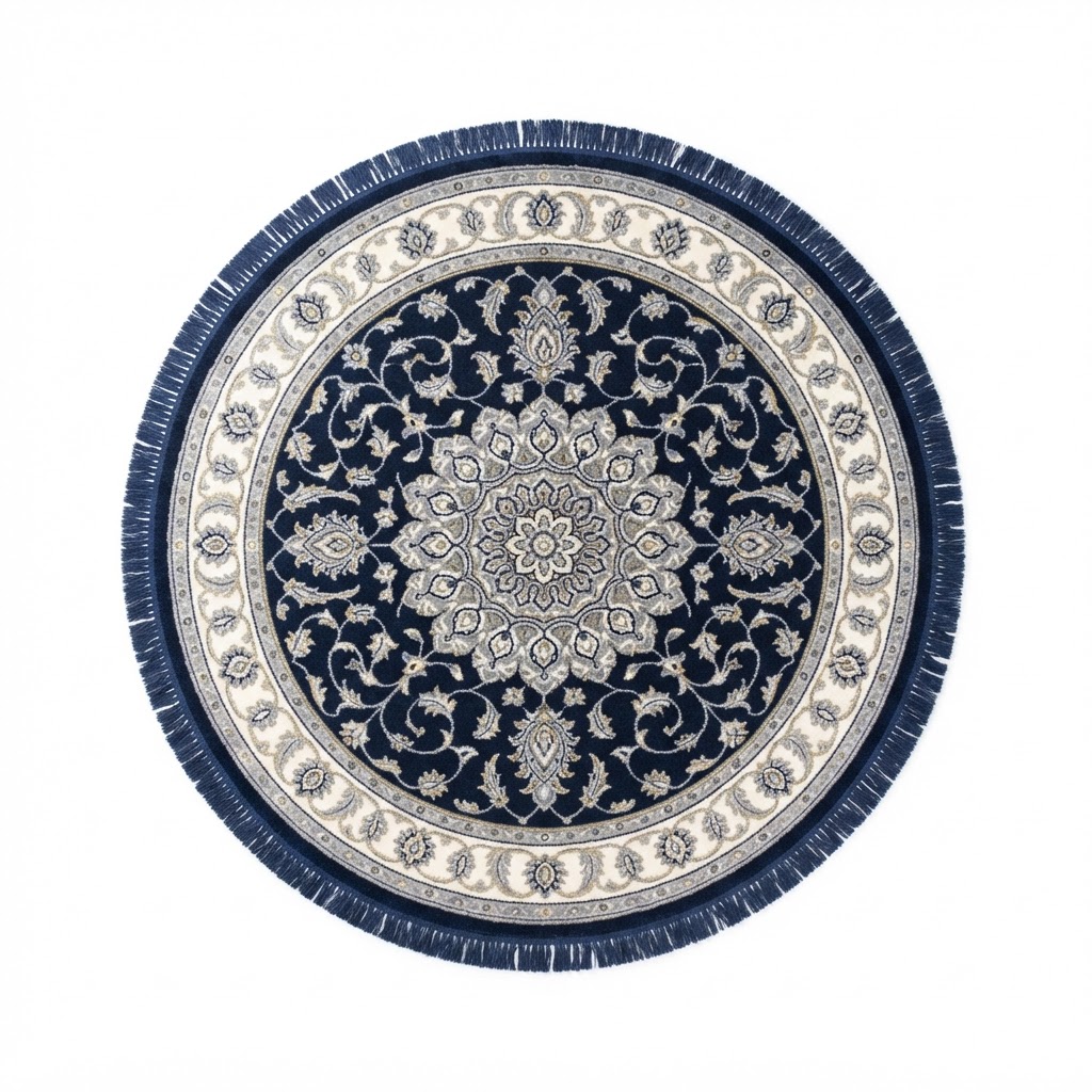 Elegant & Peaceful Round Medallion Area Rug