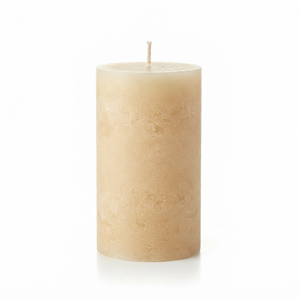 Warm Vanilla Scented Pillar Candles