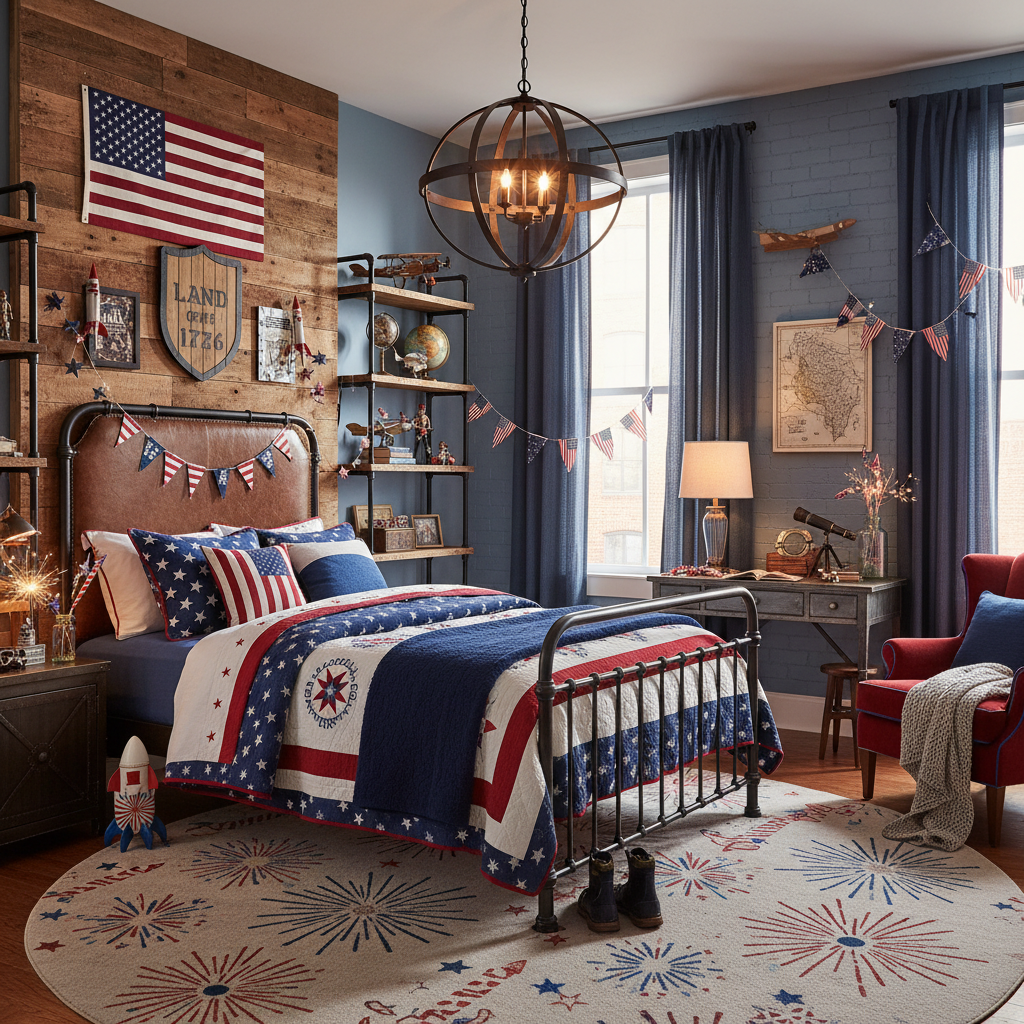 Industrial Independence Day (4th of July) Child Bedroom (Boy)