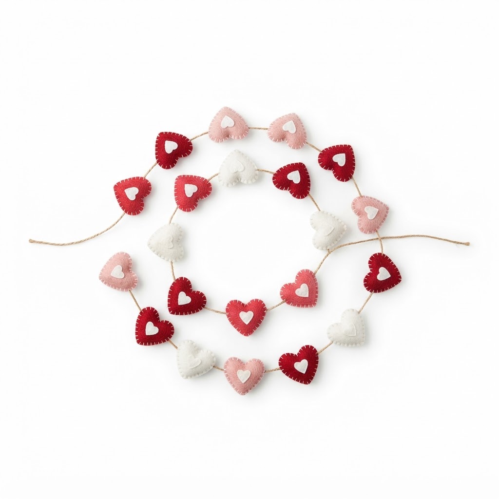 Felt Heart Garlands