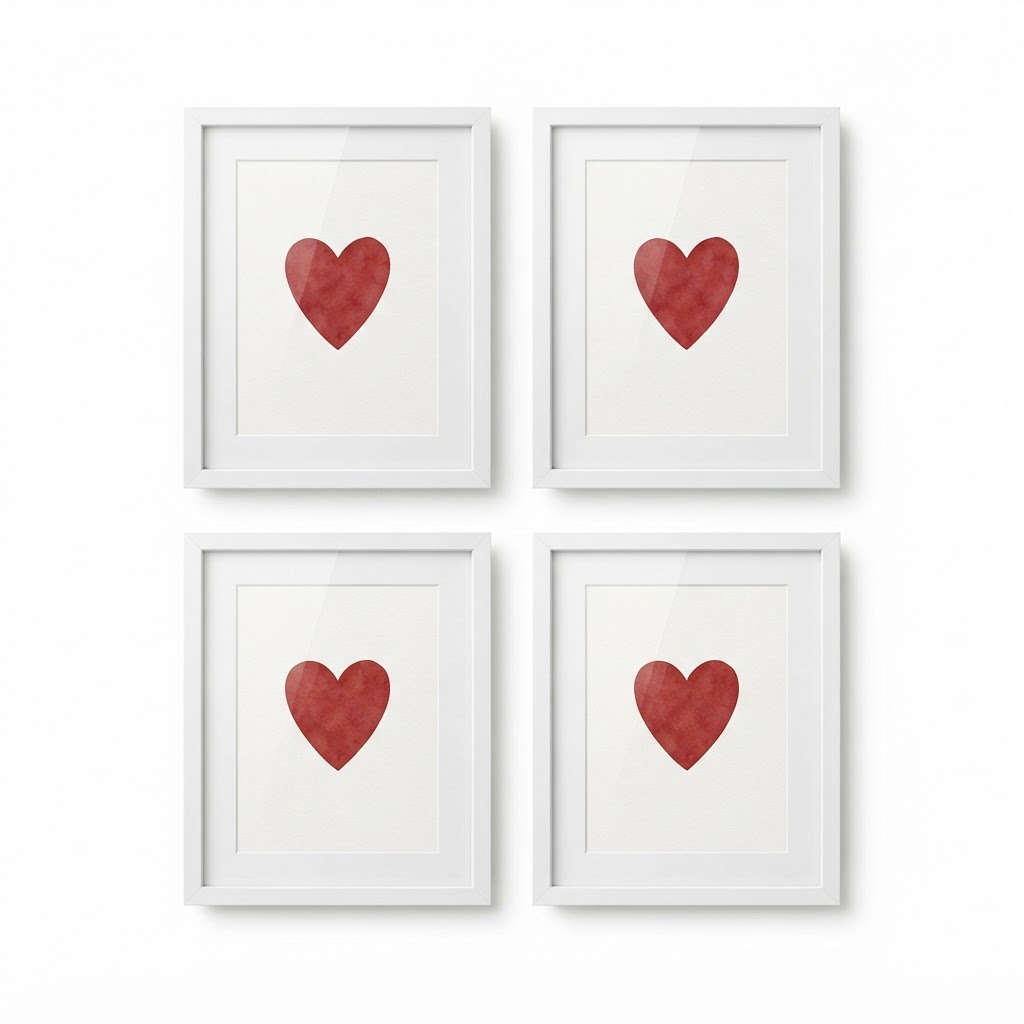 Heart Gallery Wall Art Set
