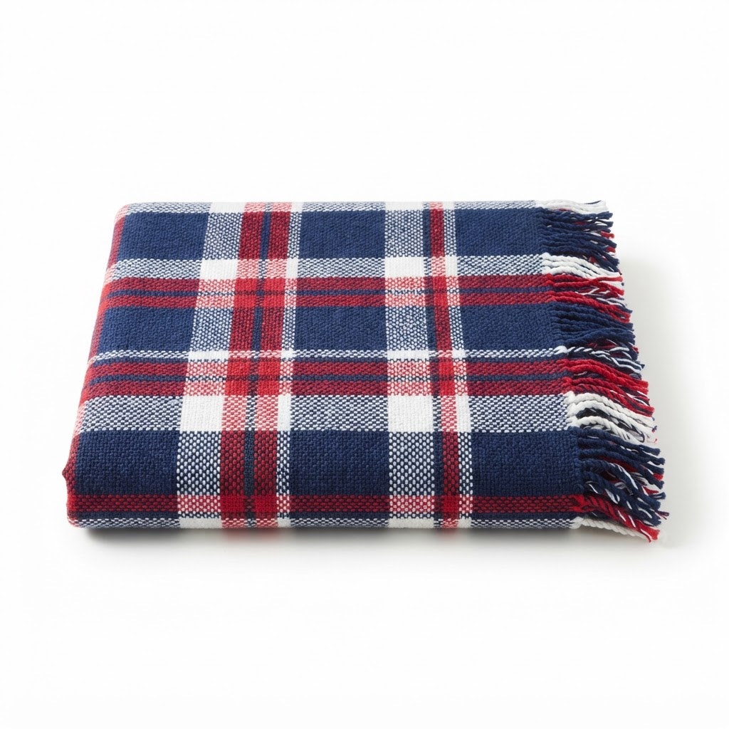 Red White and Blue Throw Blanket