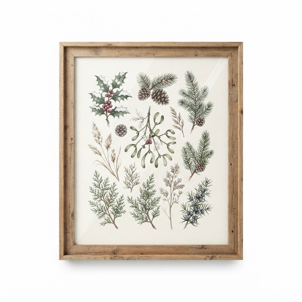 Winter Botanical Wall Art