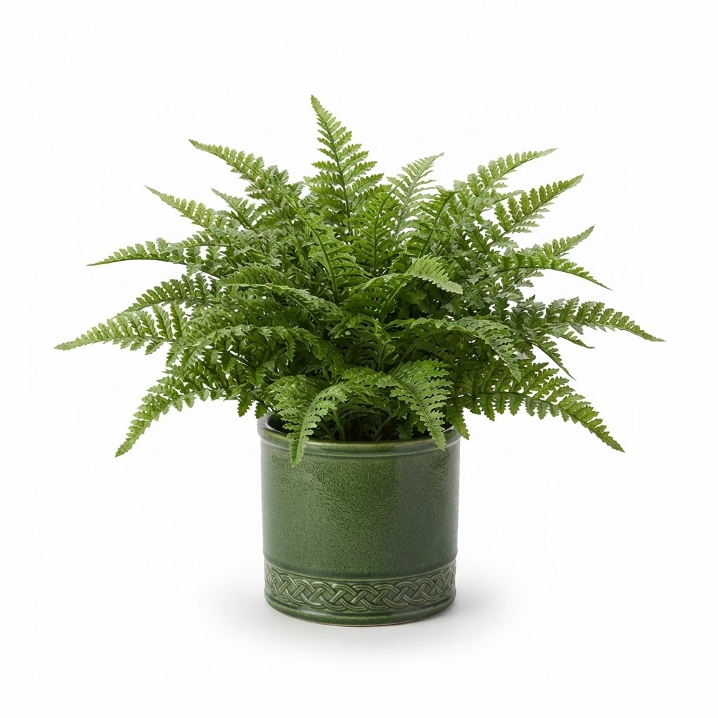 Potted Faux Fern Plant