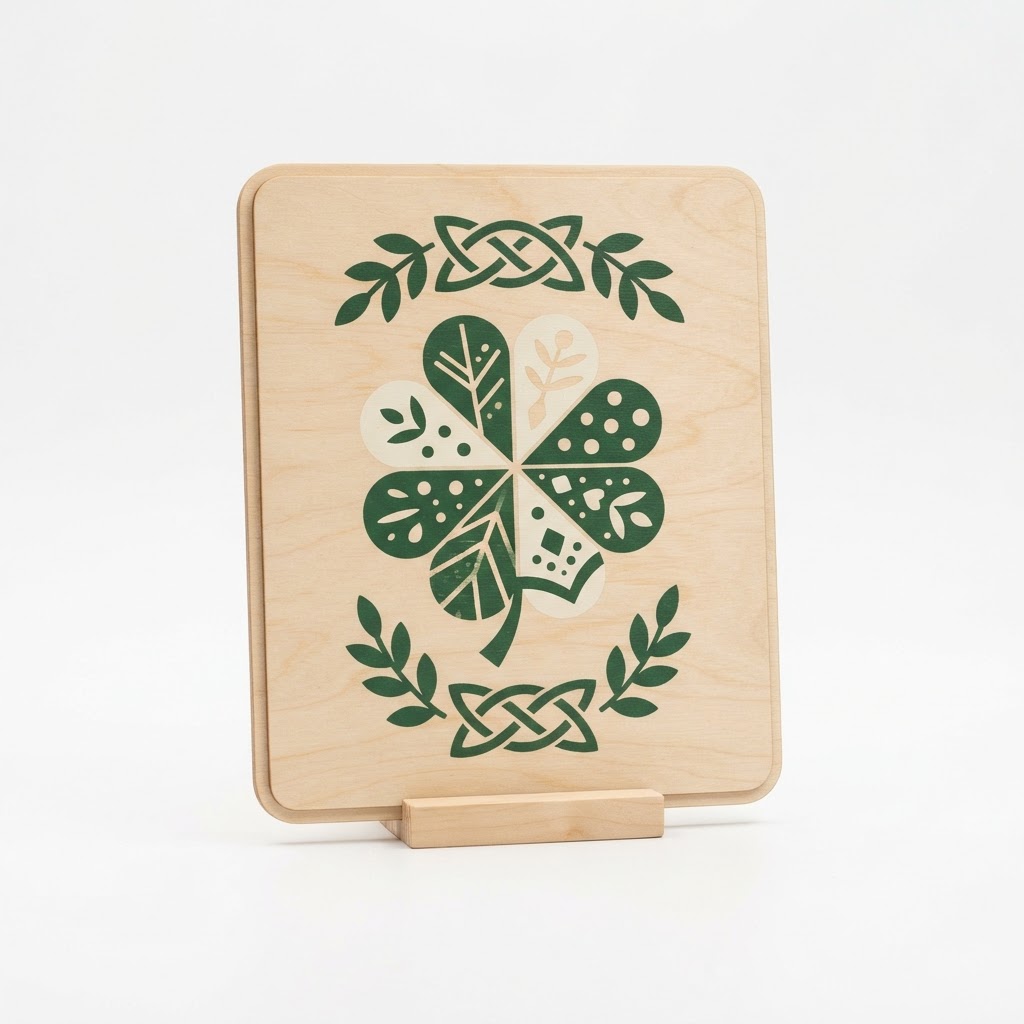 Wooden Lucky Charm Sign