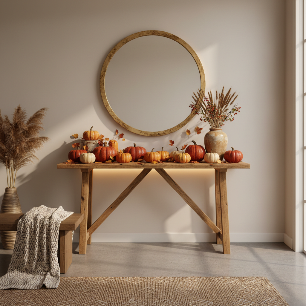 Minimalist Thanksgiving Entryway
