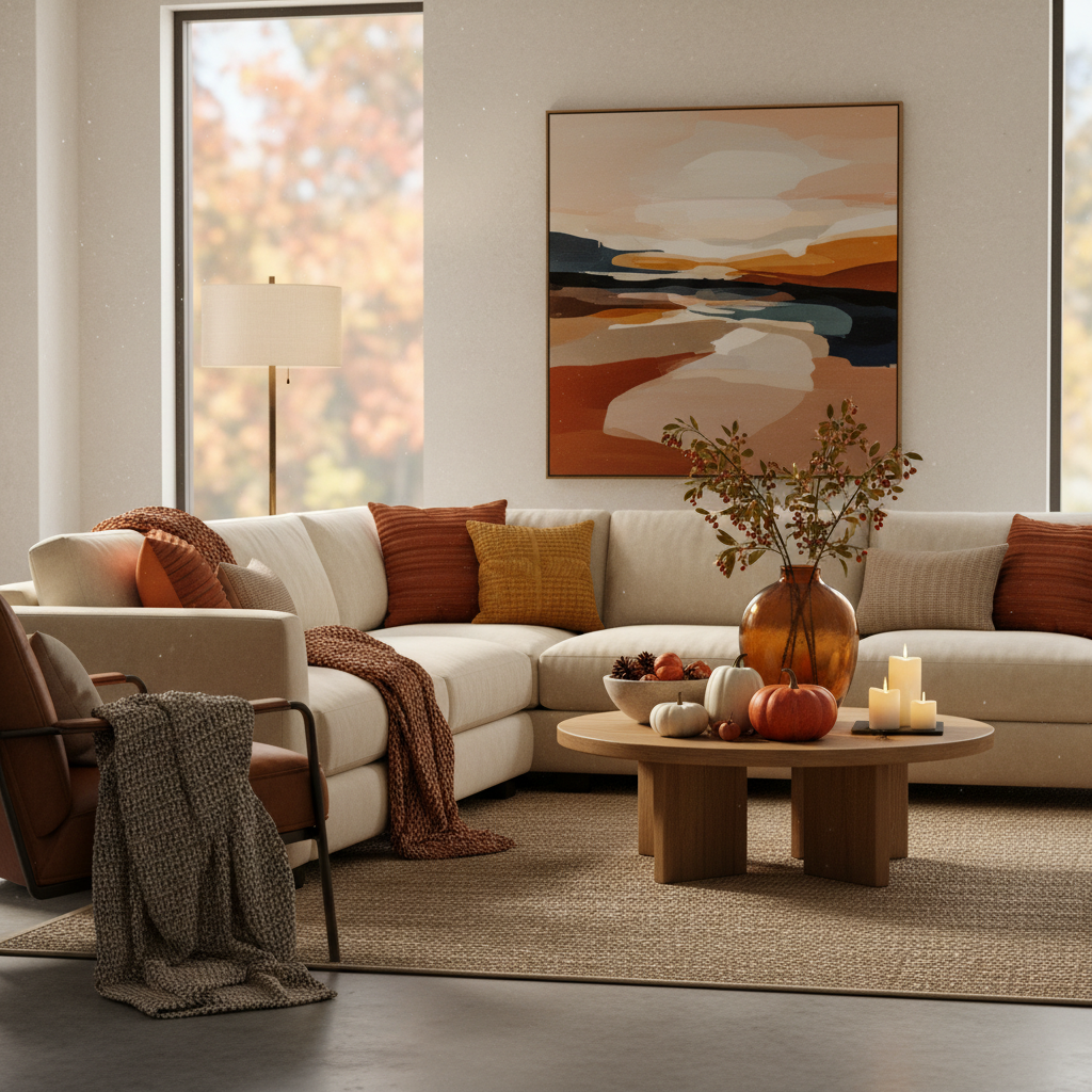 Minimalist Fall Living Room