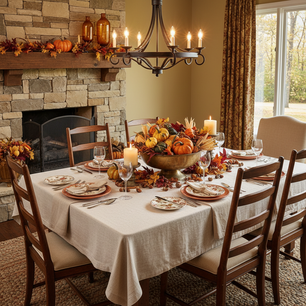 Traditional Thanksgiving Dining Room