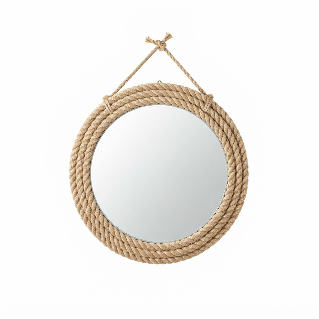 Nautical Rope Frame Wall Mirror