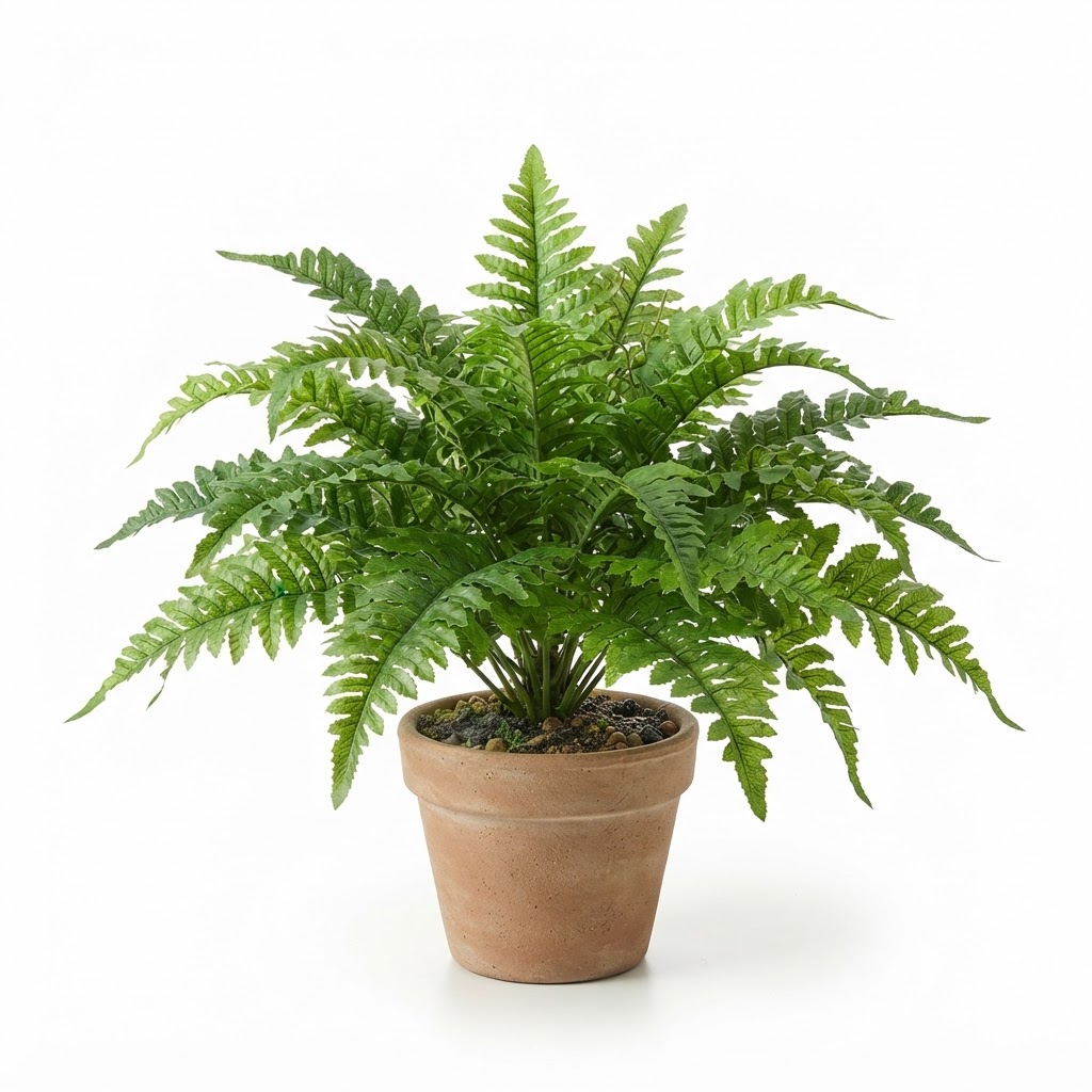Faux Potted Fern Greenery