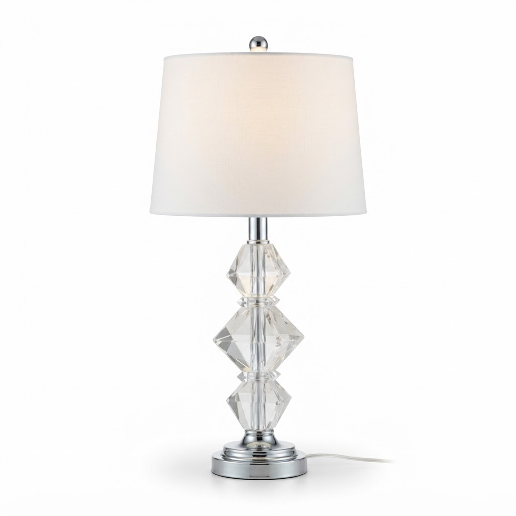 Glass Crystal Table Lamp