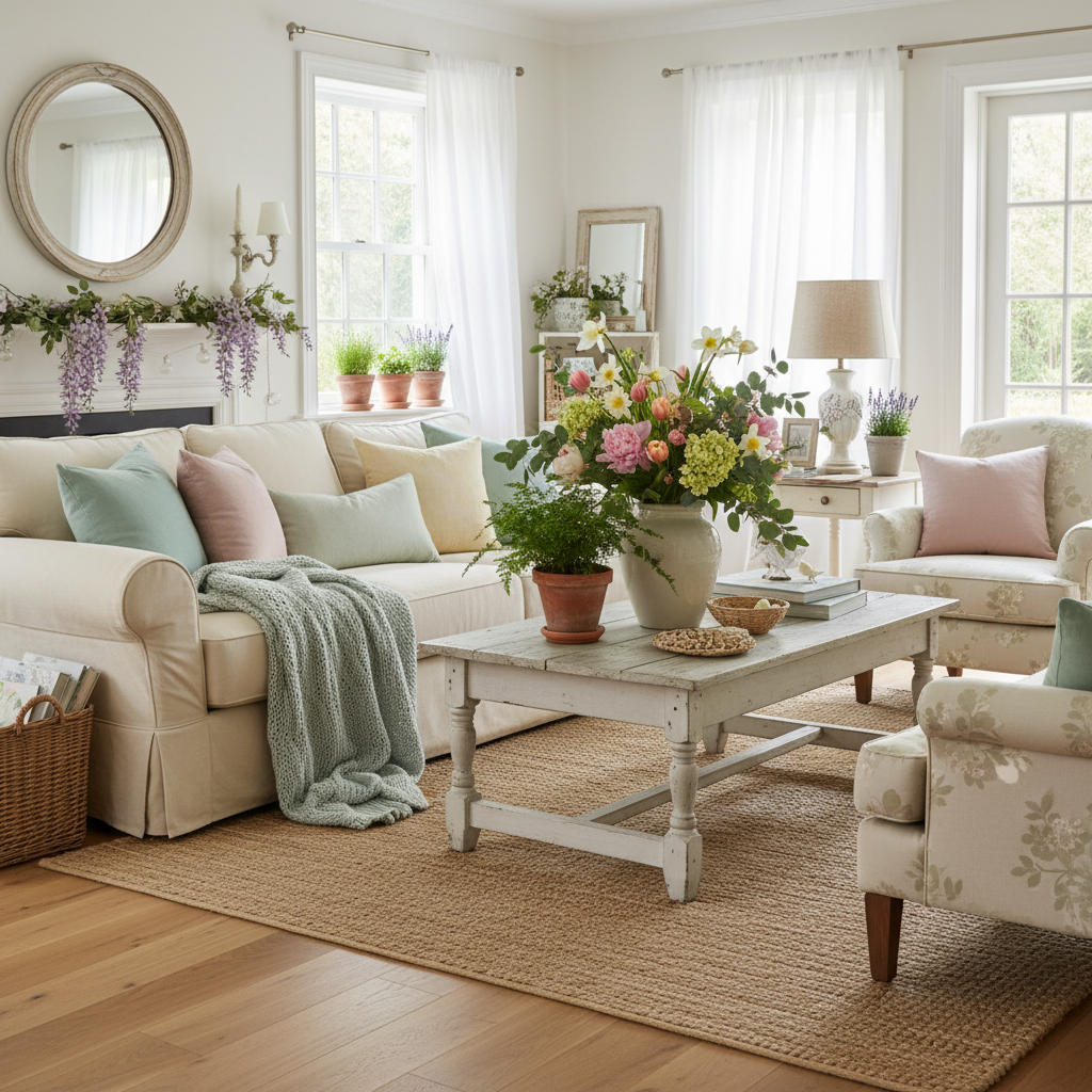 Country Spring Living Room