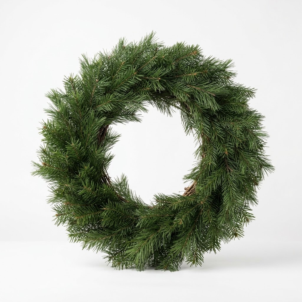 Winter Evergreen Pine Wreath