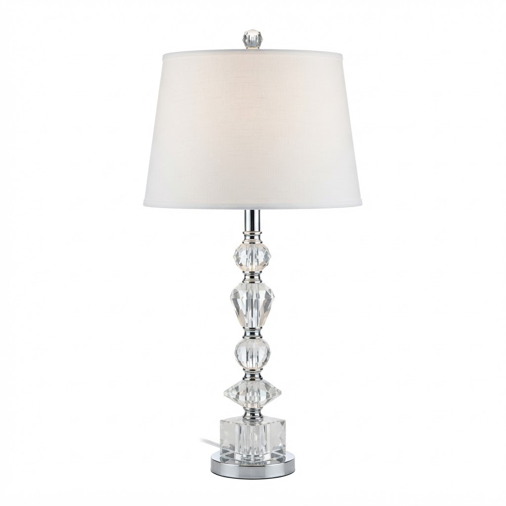 Glass Crystal Table Lamp