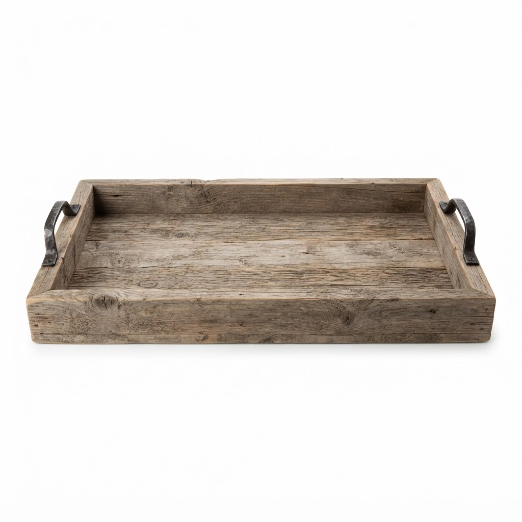 Weathered Wood Serving Tray