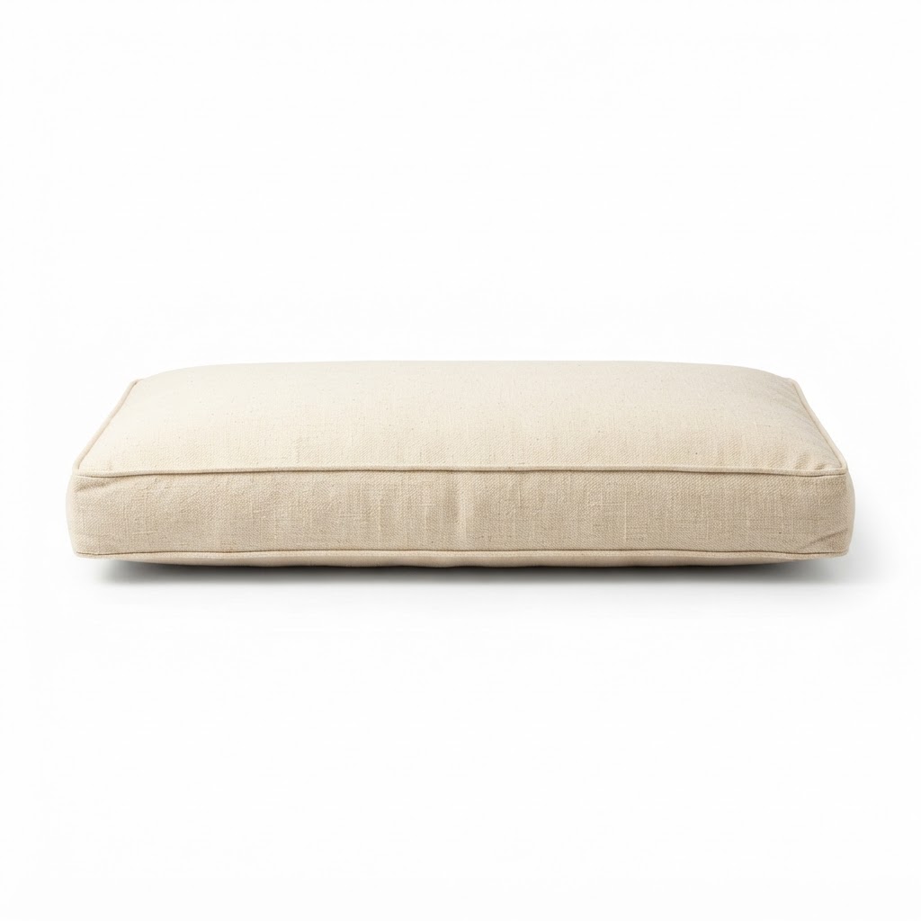 Cream Linen Bench Cushion