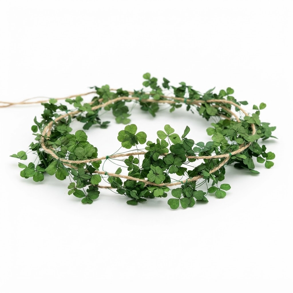 Preserved Shamrock Garland