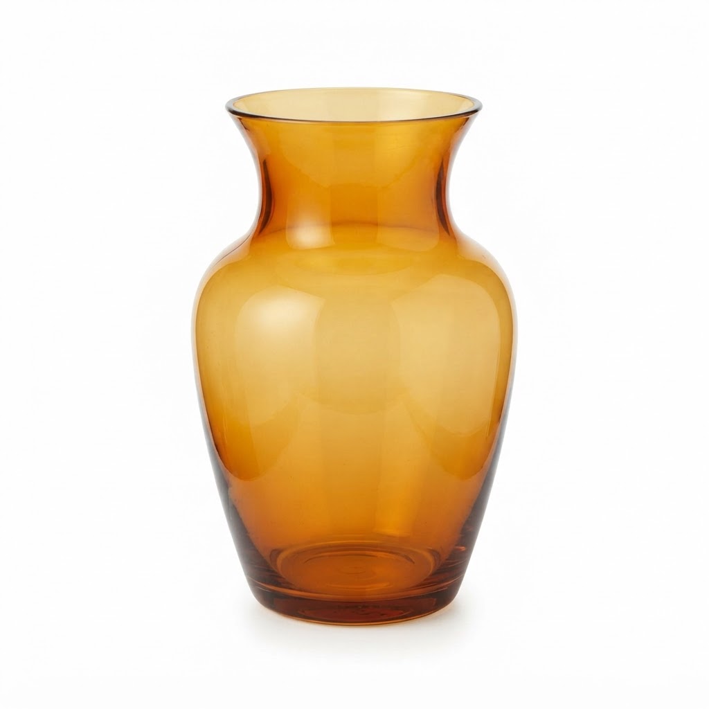 Amber Glass Vase