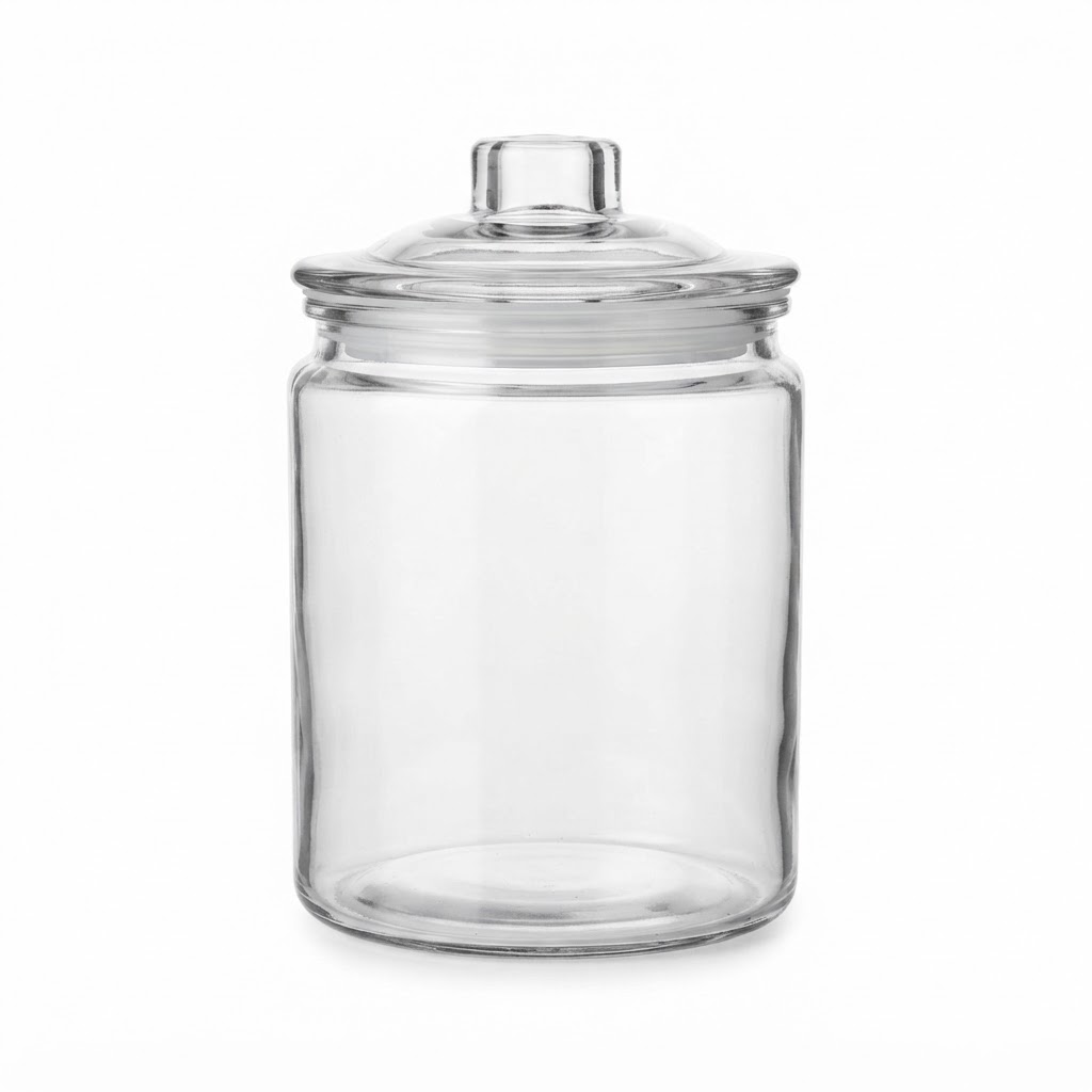 Glass Storage Jars with Lids